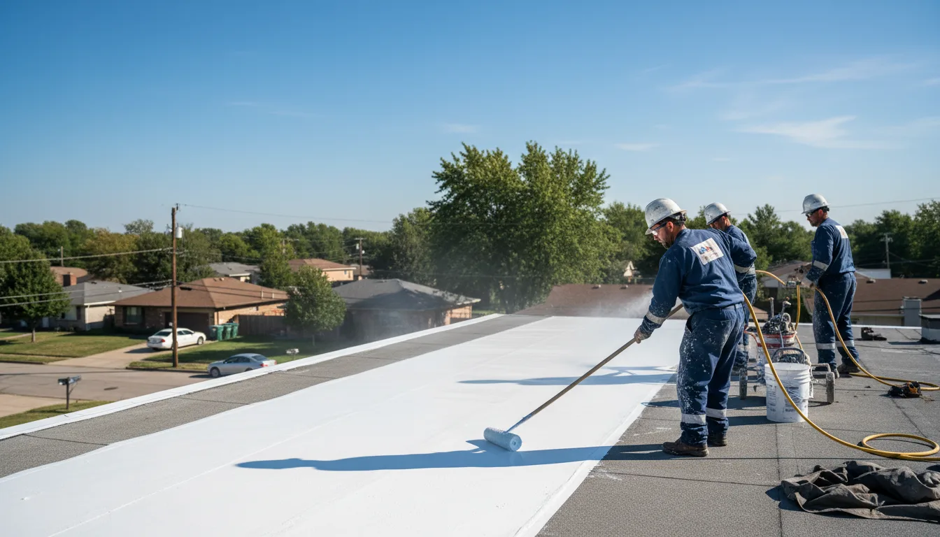 Commercial roof coating in Haslett, MI near me